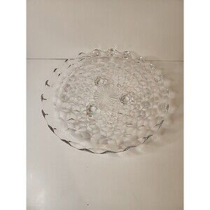 Fostoria American 12'' Round Footed Cake/Serving Plate